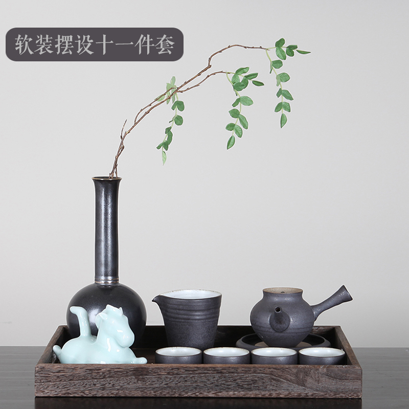 软装饰品定制：大相莲花软装饰品 全套带托盘